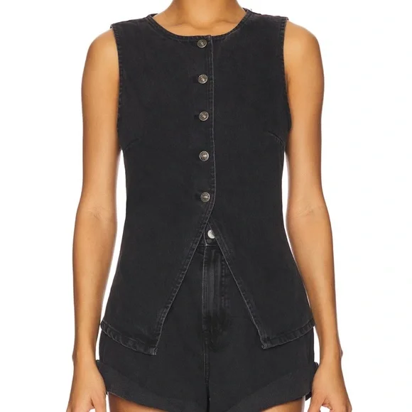 We The Free Aimee Vest in Black - Picture 1 of 4